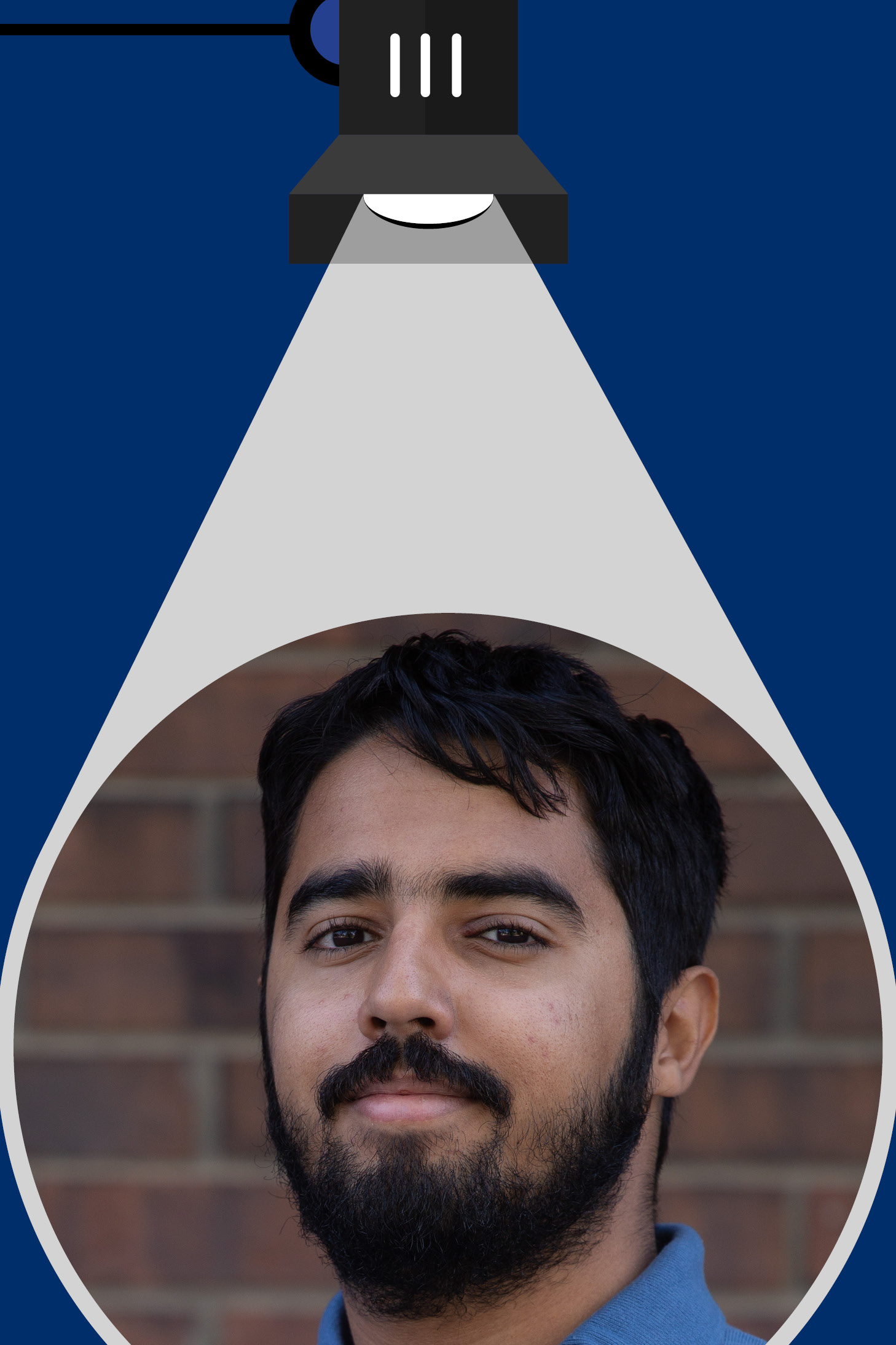 Summer student spotlight with spotlight and photo of Zaid Fayyaz