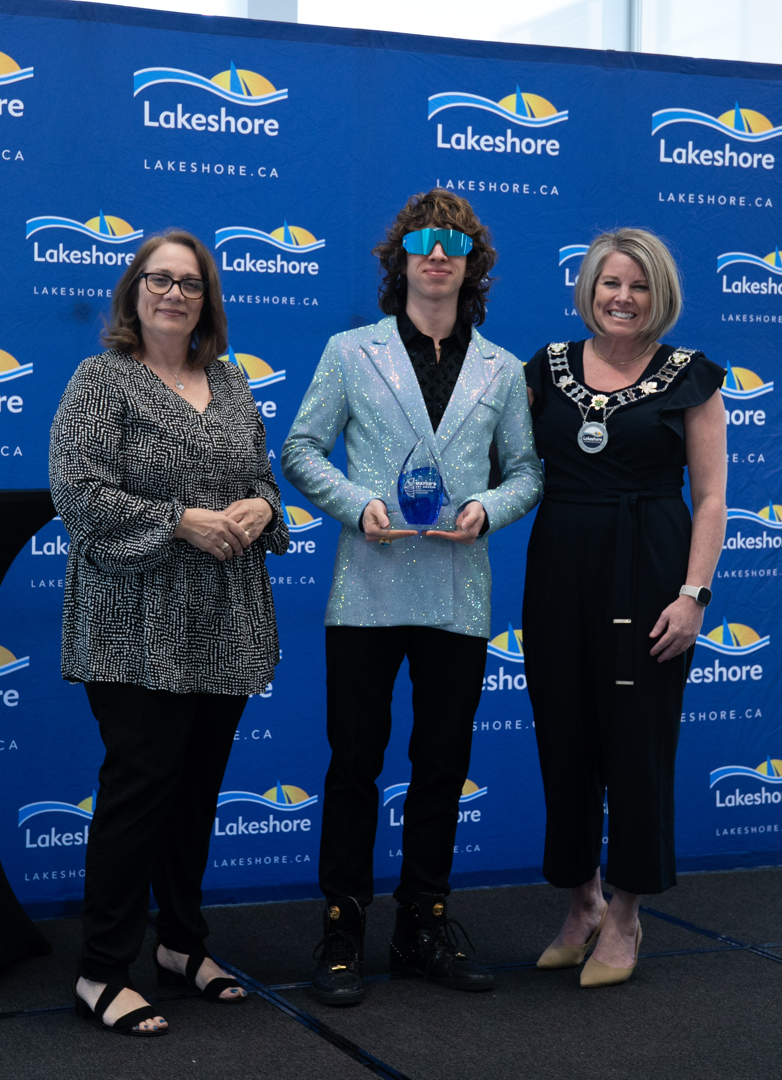 Mayor Tracey Bailey with Christian Vegh