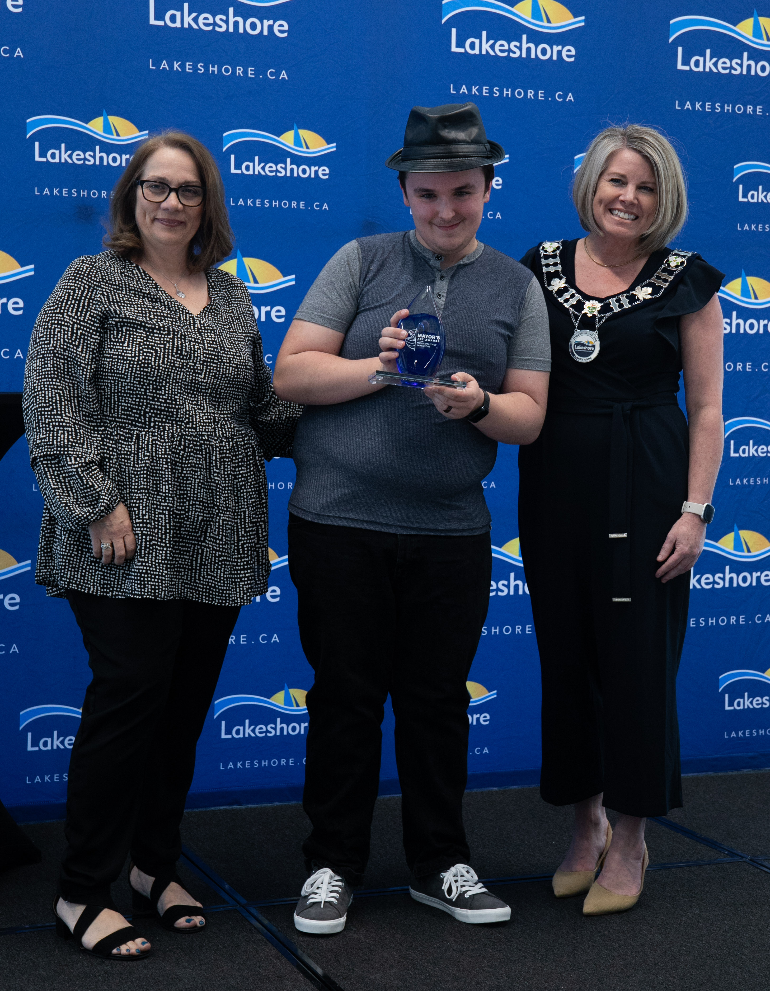 Mayor Tracey Bailey with Justin Jewell