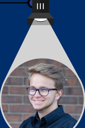 Summer student spotlight with spotlight and photo of Tyler Phaneuf-Reeves